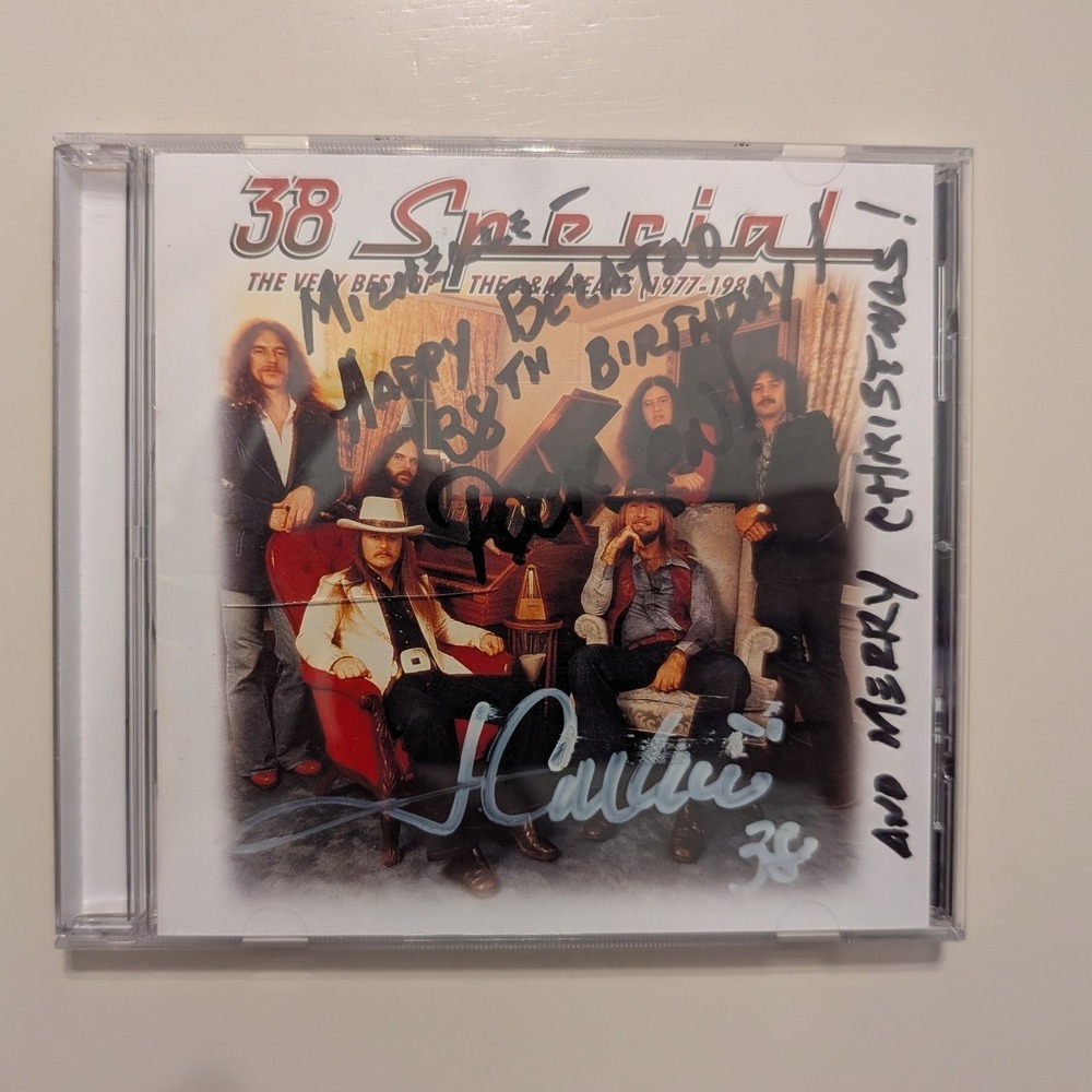 38 Special CD Signed Jeff Carlisi The Very Best of the A&M Years Southern Rock